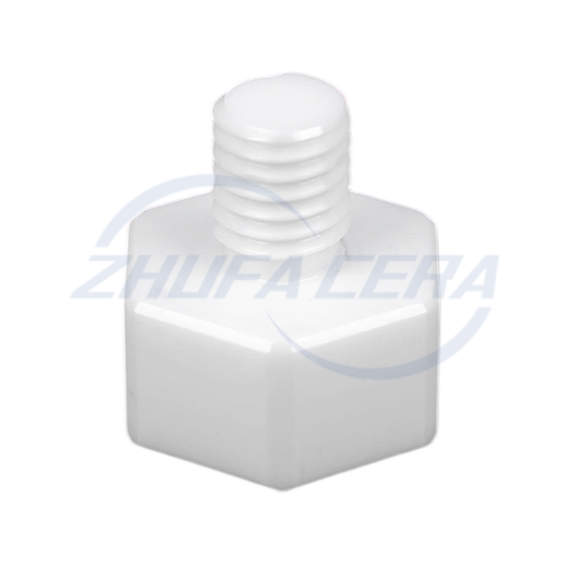 Parafuso hexagonal de cerâmica de zircônia