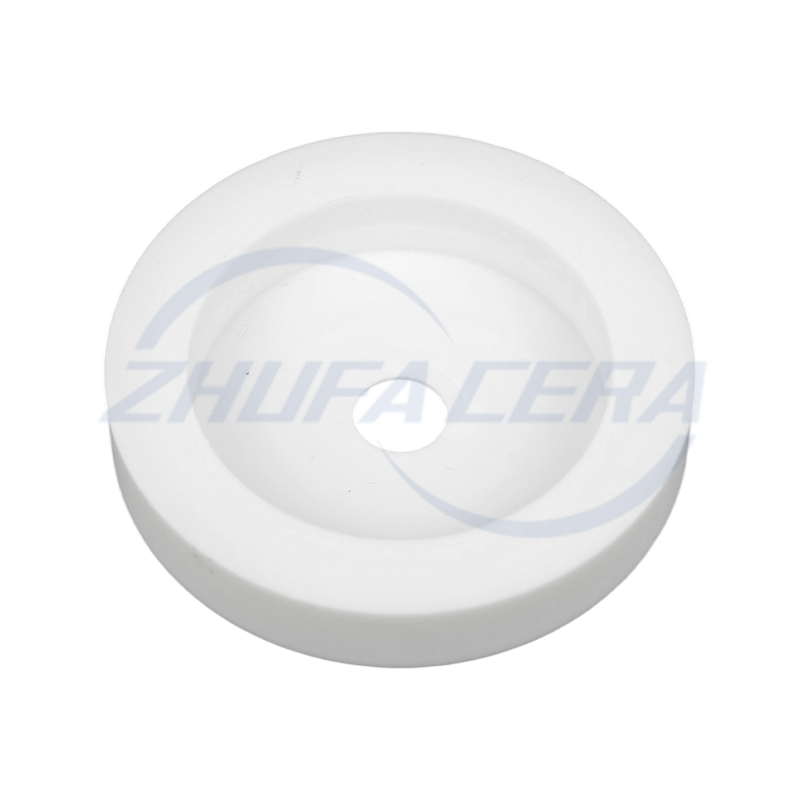 Disco cerâmico de alumina perfurado